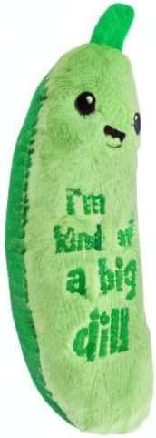 Catstages Crunchy Pickle Kicker Cat Toy – Plush Crinkle Toy with Catnip and Dental Mesh, 6.5" - Image 9