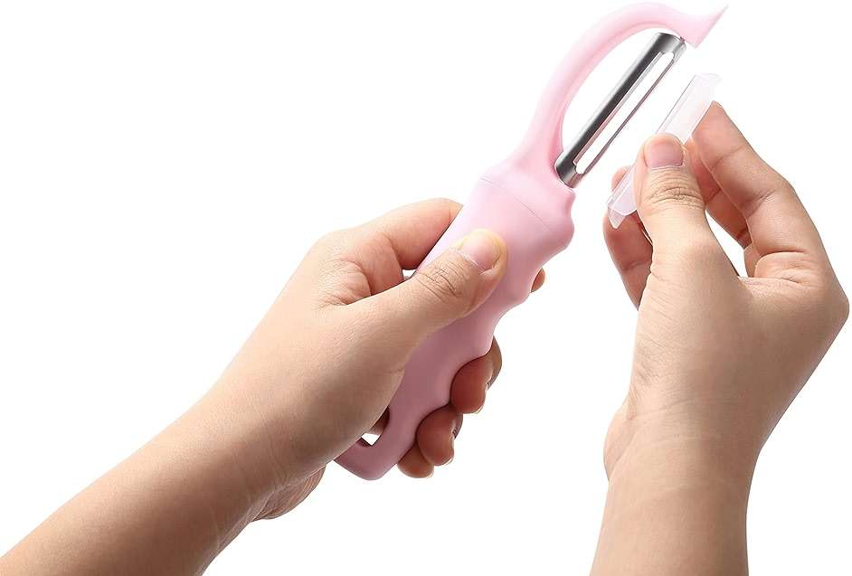 Spring Chef Premium Swivel Vegetable Peeler, Soft Grip Handle and Ultra Sharp Stainless Steel Blades - Perfect Kitchen Peeler For Veggie, Fruit, Potato, Carrot, Apple - Pink Lemonade - Image 8