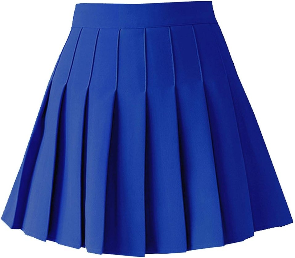 TONCHENGSD Women's High Waist Pleated Mini Skirt Skater Tennis Skirt - Product Image