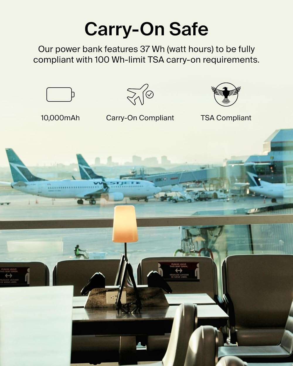 Belkin Portable Charger - 15W 3 Port Power Bank Battery Pack with 10000mAh Battery - Fast Charging for iPhone, Samsung Phone, More - USB C to A Cable Included - Image 2