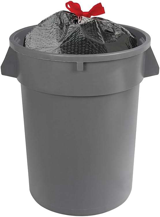 Amazon Basics Flextra Multipurpose Drawstring Trash Bags, 30 Gallon, 50 Count, Tear Resistant - Image 5
