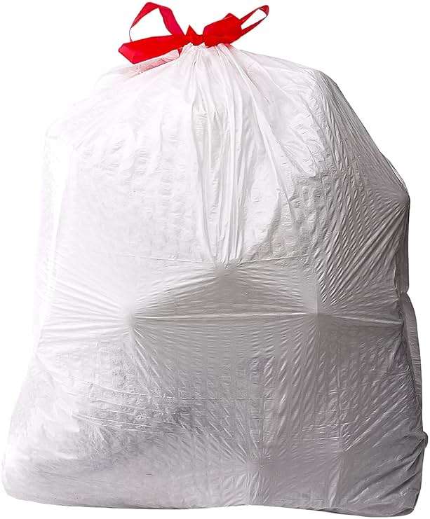 Amazon Basics Flextra Tall Kitchen Drawstring Trash Bags, Fresh Scent, Tear Resistant, 13 Gallon, 50 Count, Pack of 1 - Image 2