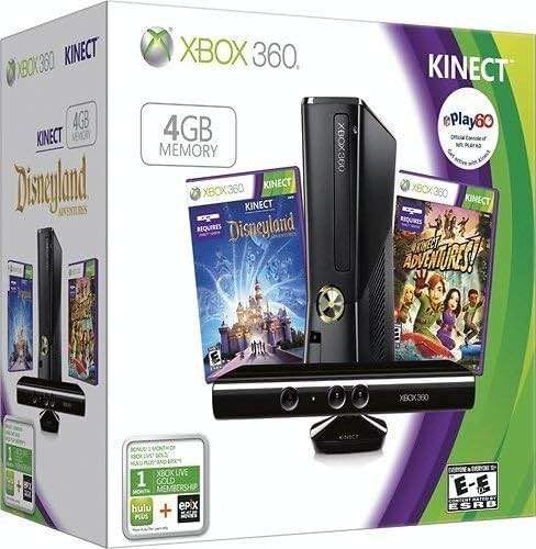 Xbox 360 4GB Console with Kinect Holiday Value (Renewed) - Image 1