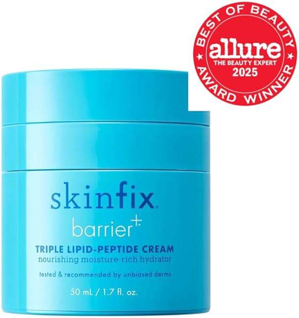 Skinfix Triple Lipid-Peptide Cream - 1.7 oz - Rich Face Moisturizer with Hyaluronic Acid - Hydrates & Restores Dry, Sensitive Skin - Non-Comedogenic, Fragrance Free, Vegan, Cruelty Free - Image 2