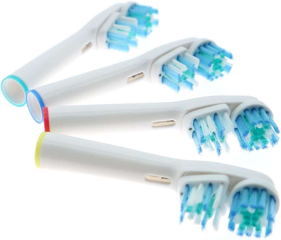 Replacement Brush Heads Compatible with Oral B- Double Clean Design, Double Clean Brush Heads, Compatible with Braun Oral-B Dual Clean Electric Toothbrush - Pack of 4 - Image 2