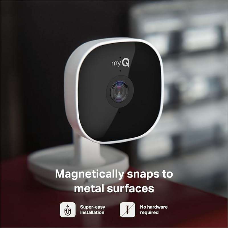 myQ Smart Garage Security Camera – 1080p HD Video, Night Vision, Motion Detection, Magnetic, Wi-Fi, Two-Way Audio, Smartphone Control - Image 4
