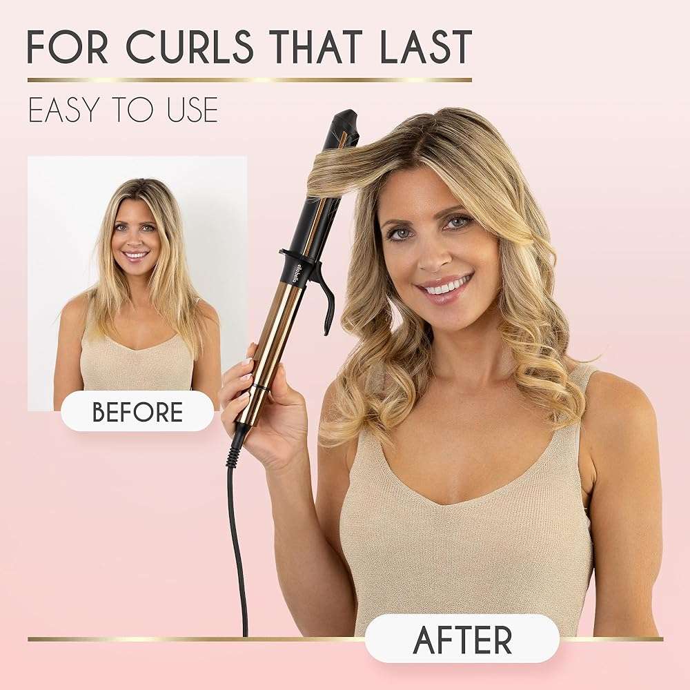 ELLA BELLA® Curling Iron 1 Inch • Professional Hair Curler • Curling Wand • Ceramic Curling Irons • Transform Your Look in Seconds • Suitable for All Hair Types • Say Goodbye to Heat Damage - Image 3