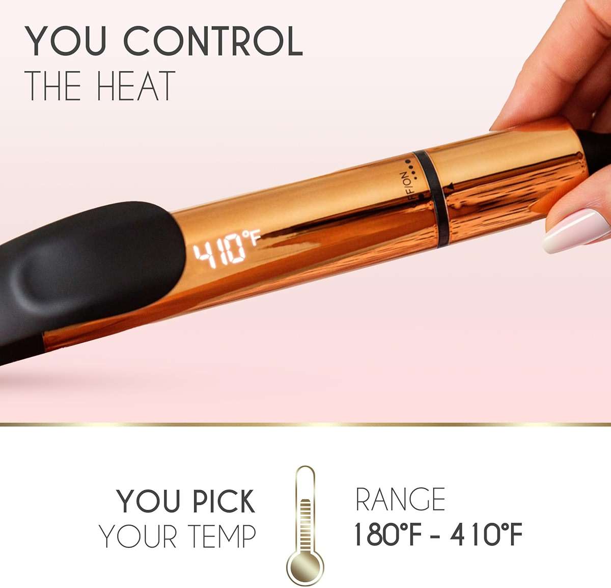 ELLA BELLA® Curling Iron 1 Inch • Professional Hair Curler • Curling Wand • Ceramic Curling Irons • Transform Your Look in Seconds • Suitable for All Hair Types • Say Goodbye to Heat Damage - Image 4