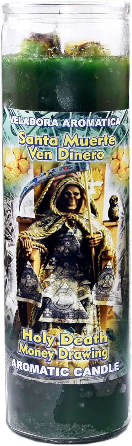 12 Pieces Candles Cocktail AROMATICA HOLY Death Money Drawing Muerte VEN Dinero - Image 1