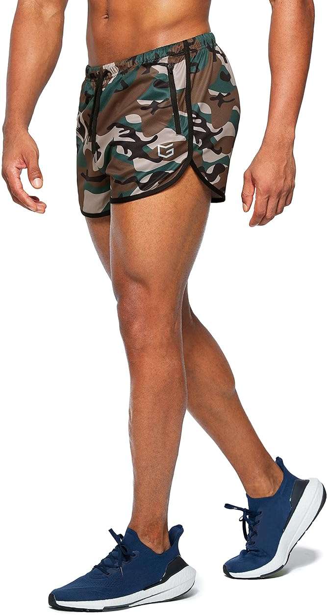 G Gradual Men's Running Shorts 3 Inch Quick Dry Gym Athletic Jogging Shorts with Zipper Pockets - Image 3