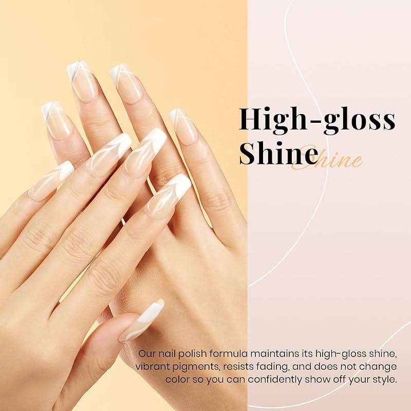 Beetles Nude Gel Polish, 15ml Jelly Neutral Nude Gel Nail Polish Set Translucent Effect Nail Concealer Soak Off UV Spring Summer French Nail Art Design Gift for Women - Image 6