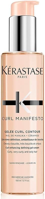 Kerastase Curl Manifesto Gelee Curl Contour Hair Serum | Enhances Curl Definition Without Crunch | Anti-Frizz | With Shea Butter | For All Wavy, Curly, Very Curly & Coily Hair - Product Image