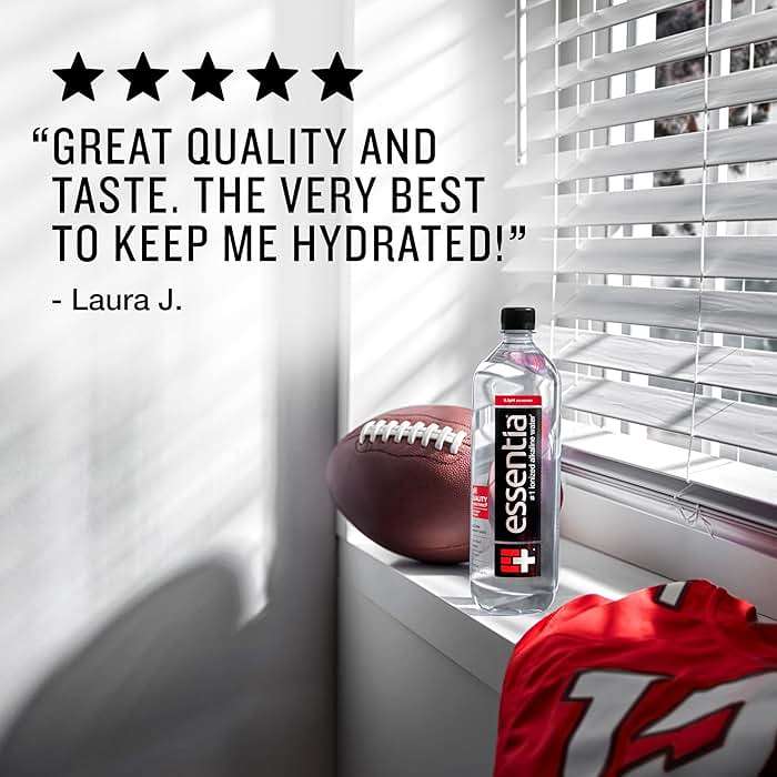 Essentia Water LLC , 99.9% Pure, Infused with Electrolytes for a Smooth Taste, pH 9.5 or Higher; Ionized Alkaline Water, Black, 42.3 Fl Oz (Pack of 12) - Image 7
