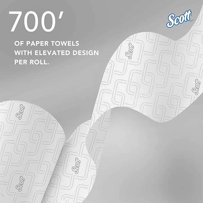 Scott Professional Pro High-Capacity Hard Roll Paper Towels, Bulk (53925), Hardwound, Elevated Design, Absorbency Pockets, for ScottBrand Blue Core Dispensers (6 Rolls at 700' Each, 4,200'/Case) - Image 10