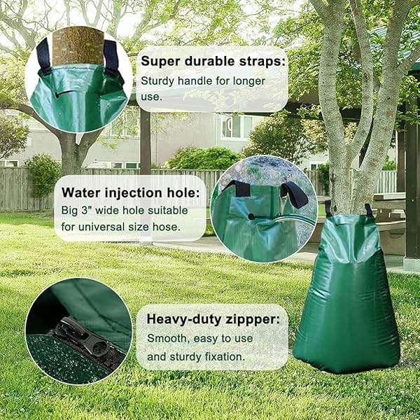 Tanzfrosch 12 Pack 20 Gallon Tree Watering Bags, Reusable, Heavy Duty and Slow Release Gator Bags for Trees, Premium PVC Plant Drip Irrigation Bags,5-8 Hours Releasing Time - Image 3