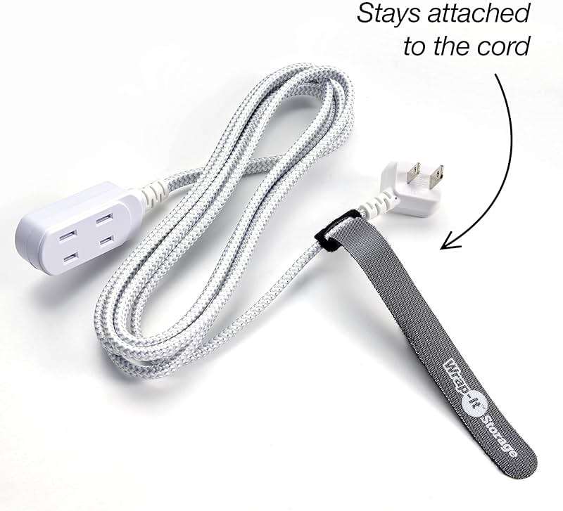 Wrap-It Storage Cable Management Value Pack - 40 Self-Gripping Cable Ties, 20 Cable Labels, 12ft Perforated Self-Gripping Roll - For Home, Office, Desk, Wire, Cable Wrap, Cord Management Organization - Image 3