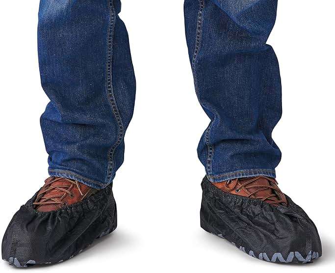 Venom Steel Boot and Shoe Covers, Tough, Easy On, Fits Over Boots, Improved Grip, Value Pack, 12 Pairs Per Box - Image 7