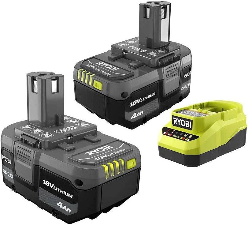 ONE+ 18V Lithium-Ion 4.0 Ah Battery (2-Pack) and Charger Kit, 1 (PSK006) - Product Image