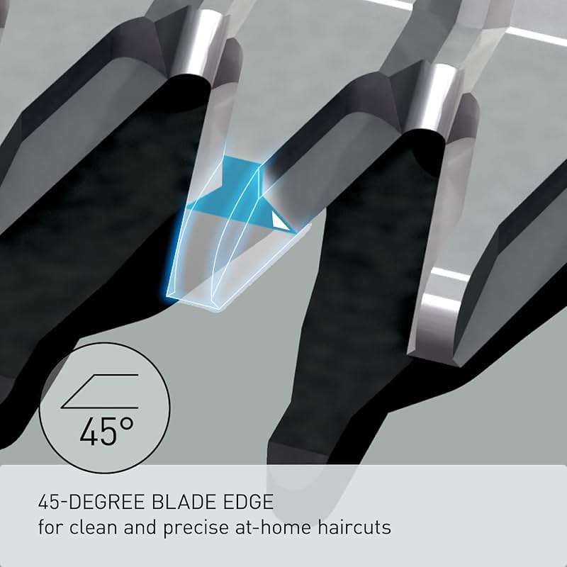 Panasonic Performance Hair Clippers with 2 Attachments and Adjustable Length Settings, Corded or Cordless Trimmer for Hair and Beard - ER-GC63-H (Silver) - Image 3