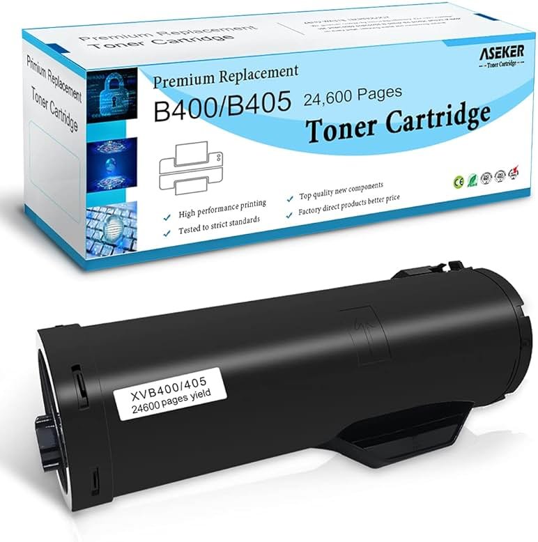 ASEKER Remanufactured B400 B405 Toner Cartridge for Xerox VersaLink B400 B400n B400dn B405 B405dn Printers 106R03584 Extra High Capacity 24600 Pages ( Black x 1 ) - Product Image