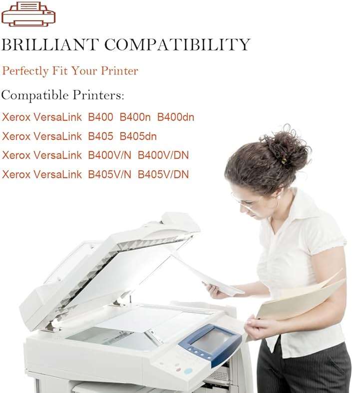 ASEKER Remanufactured B400 B405 Toner Cartridge for Xerox VersaLink B400 B400n B400dn B405 B405dn Printers 106R03584 Extra High Capacity 24600 Pages ( Black x 1 ) - Image 2