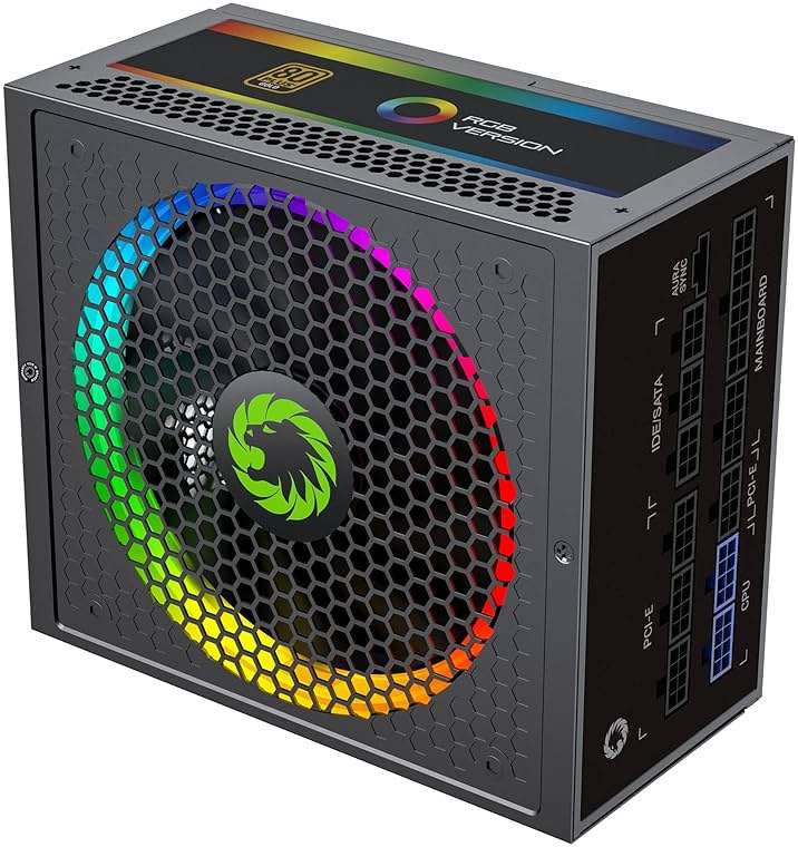 GAMEMAX 1050W ATX 3.0 & PCIE 5.0 Power Supply, 80+ Gold Certified, Addressable RGB Sync, Fully Modular ATX Gaming Power Supply, RGB-1050 - Image 10