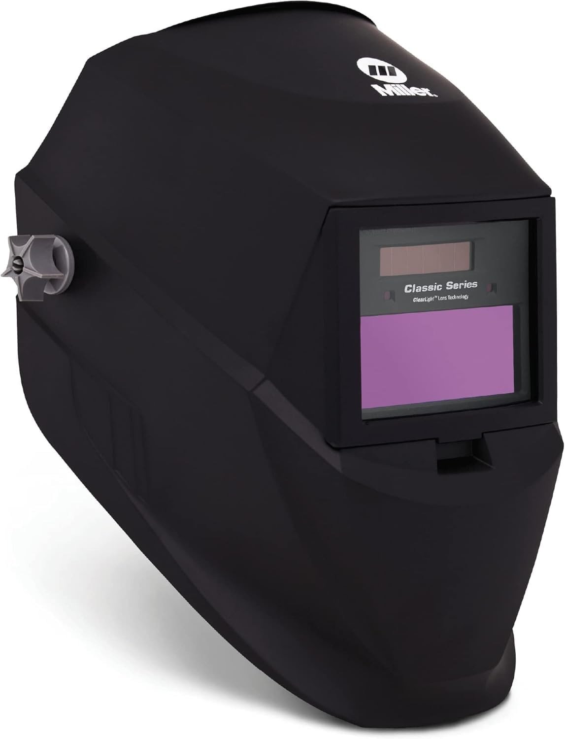 Miller Classic Series Auto-Darkening Welding Helmet - Professional TIG/MIG Welding Mask with ClearLight Technology, High Definition Optics, Variable Shade 8-13, Comfortable Headgear, Black - Product Image