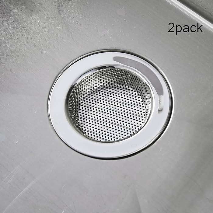 Kitchen Sink Strainer Stainless Steel, LASSHSWA Kitchen Sink Drain Strainer, Sink Strainers for Kitchen Sinks with Large Wide Rim 4.5" Diameter (2 Pack) - Image 7