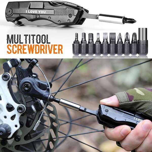 Gifts for Boyfriend Him Husband Men, Multitool Knife”I LOVE YOU”, Valentines Unique Gifts, Anniversary Ideal Gift for Husband, Fathers Day Birthday Gift for Him, Christmas Stocking Stuffers - Image 5