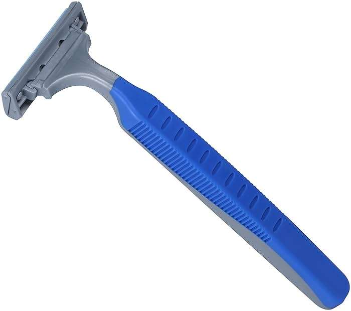 Amazon Basics Twin Blade Pivoting Disposable Razors with Rubber Grip for Great Grip When Wet, Travel-Friendly, 32 Count, 1-Pack (Previously Solimo) - Image 5