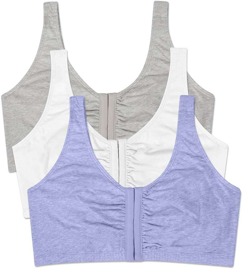 Fruit of the Loom Women's Multi-Pack Front Close Sports Bra - Image 1