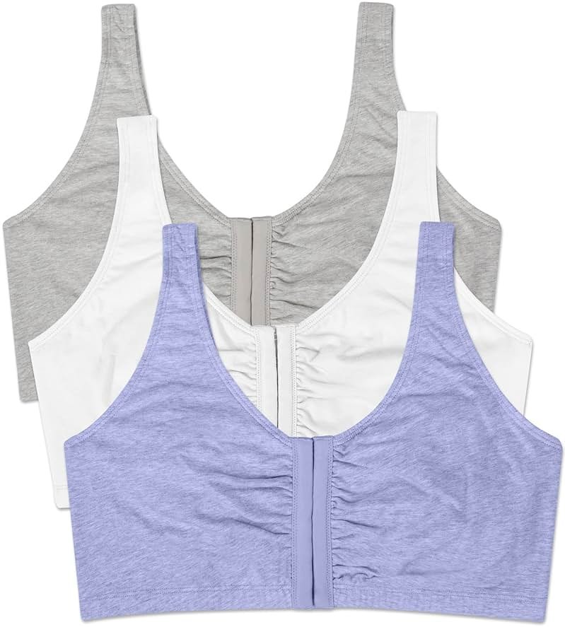 Fruit of the Loom Women's Multi-Pack Front Close Sports Bra - Product Image