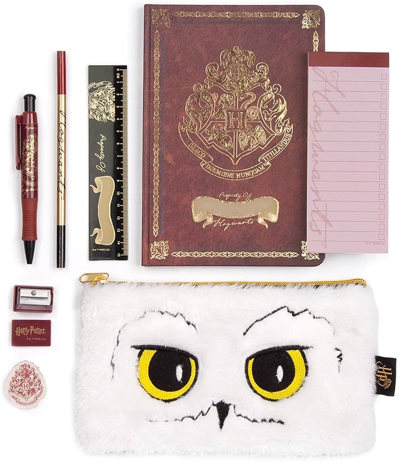 Harry Potter Stationery Set A5 Hogwarts Hedwig Notebook Pen Pencil Case - Product Image