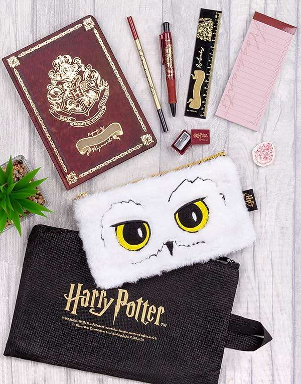 Harry Potter Stationery Set A5 Hogwarts Hedwig Notebook Pen Pencil Case - Image 2