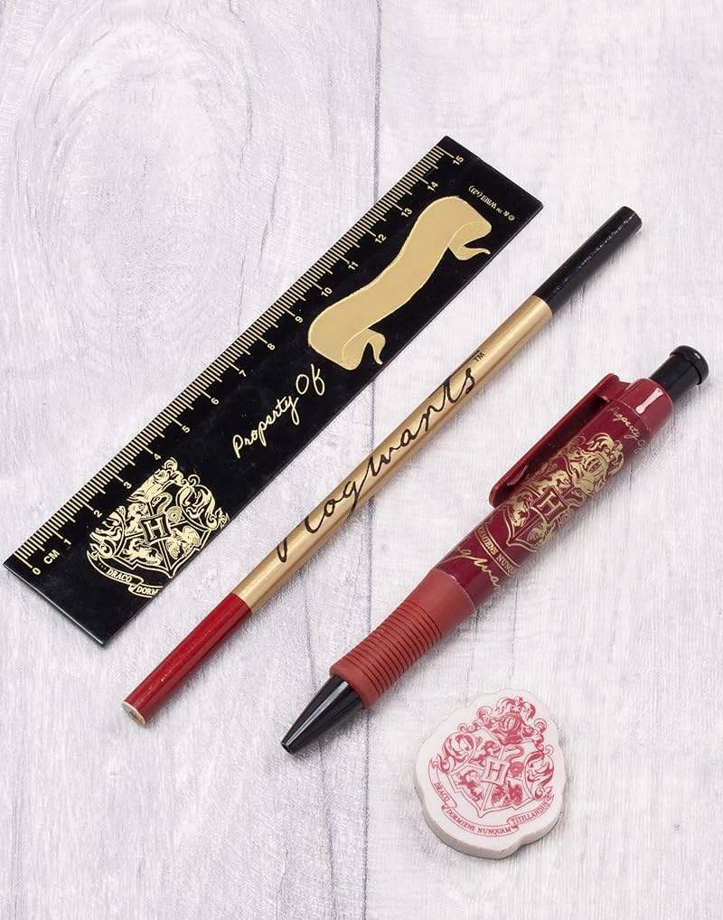 Harry Potter Stationery Set A5 Hogwarts Hedwig Notebook Pen Pencil Case - Image 7