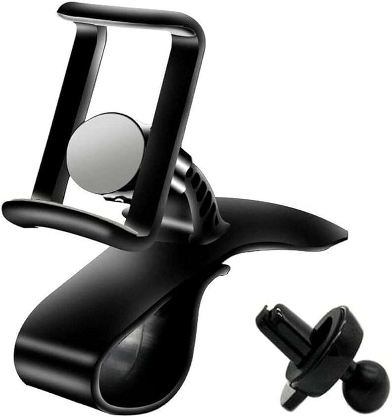 YOVECATHOU Universal Cell Phone GPS Car Dashboard Mount Holder Stand HUD Ven Clip on Cradle 360° Rotation Smartphone Car Air Vent Mount Holder - Image 1