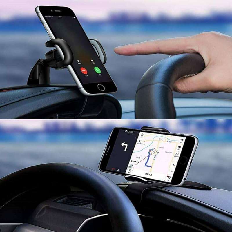 YOVECATHOU Universal Cell Phone GPS Car Dashboard Mount Holder Stand HUD Ven Clip on Cradle 360° Rotation Smartphone Car Air Vent Mount Holder - Image 5