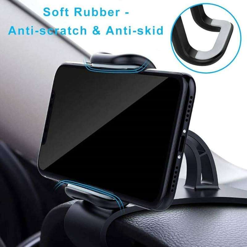 YOVECATHOU Universal Cell Phone GPS Car Dashboard Mount Holder Stand HUD Ven Clip on Cradle 360° Rotation Smartphone Car Air Vent Mount Holder - Image 9