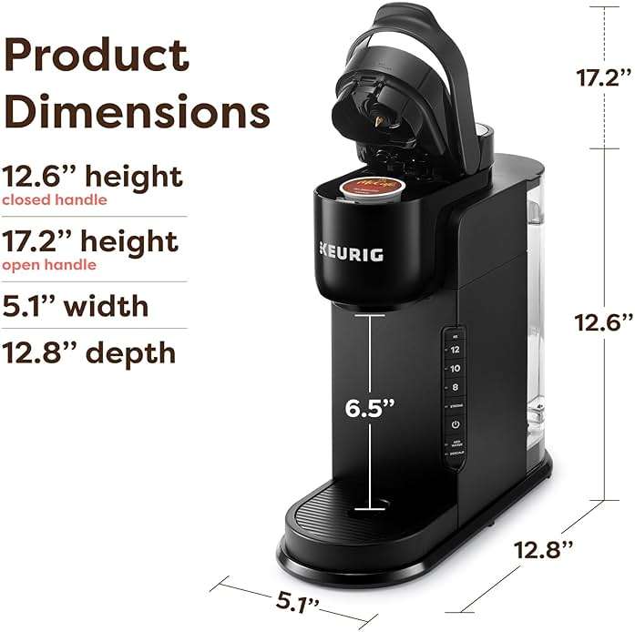 Keurig K-Express Single Serve Coffee Maker – Strong Brew Option, 42oz Reservoir, Sleek Design for Holiday Hosting & Gifting, Black - Image 2