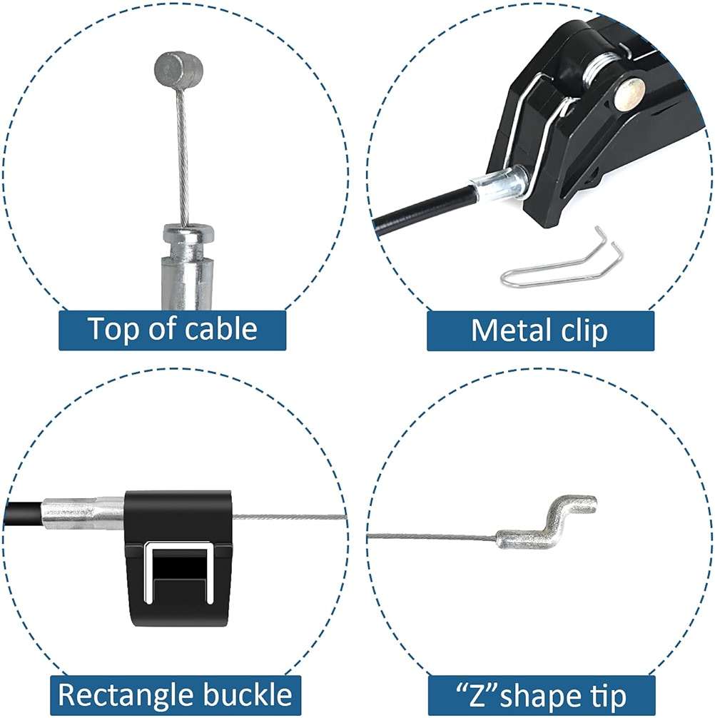 Recliner Replacement Parts with Pull Handle and Release Cable (2-Sets), Repair Recliner Mechanism Parts Compatible with Most Furniture of Recliner Sofa Couch Chair - Image 4