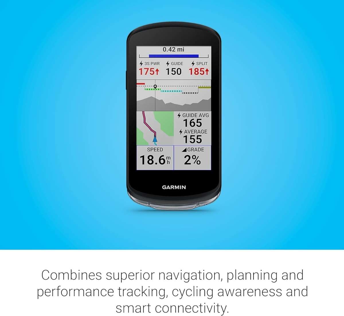 Garmin Edge 1040, GPS Bike Computer, On and Off-Road, Spot-On Accuracy, Long-Lasting Battery - Image 3
