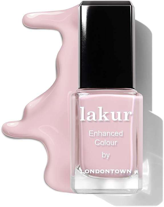 LONDONTOWN lakur Nail Polish - Chip-Resistant, Non-Toxic, Conditions & Hydrates Nails | Glossy Light Pink, Rosewater, .40 fl oz - Image 6