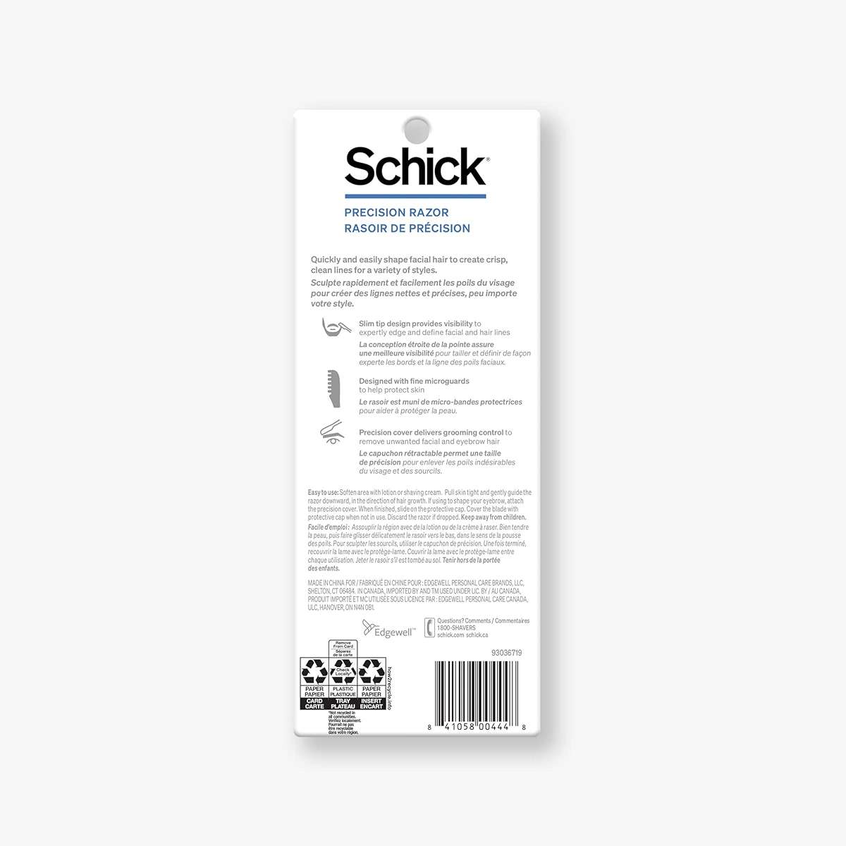 Schick Precision Razor — Precision Razor for Men, Edging Razors, Disposable Razors Men, 3 Count (Pack of 1) - Image 8