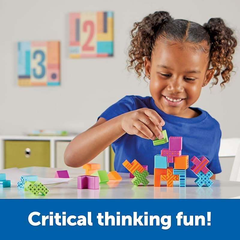 Learning Resources STEM Explorers Brainometry - 3D Puzzle Games for Kids, Kids Travel Games, Brain Teaser Puzzles, Pattern Memory Game, Brain Game Toys, Classroom Toys, 5 Year Old Boy and Girl Gifts - Image 2
