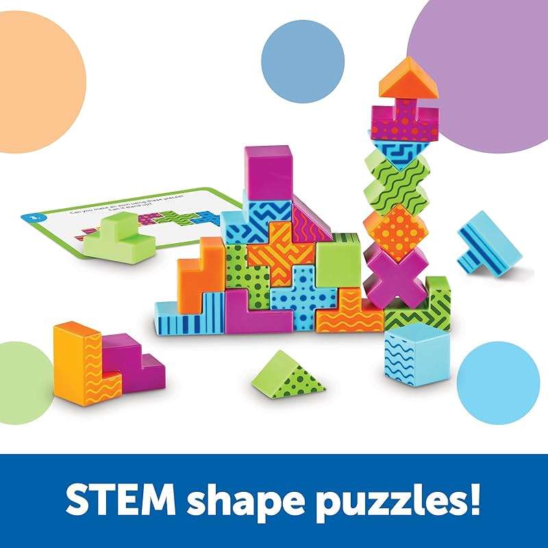 Learning Resources STEM Explorers Brainometry - 3D Puzzle Games for Kids, Kids Travel Games, Brain Teaser Puzzles, Pattern Memory Game, Brain Game Toys, Classroom Toys, 5 Year Old Boy and Girl Gifts - Image 3