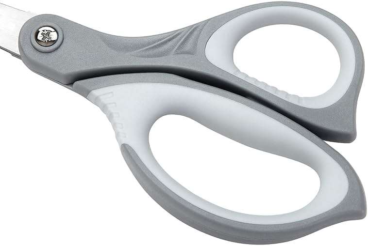 LIVINGO 8.5" Scissors All Purpose, 3 Pack Ultra Sharp Blade Shears, Professional Ergonomic Comfort Grip Scissors for Office School Home Supplies Fabric Sewing DIY Cutting General Use - Image 5