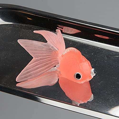 Acxico 10 Plastic Goldfish Small Soft Rubber Floating Gold Fish Toy Orange Craft, (1) - Image 6