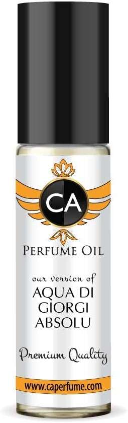CA Perfume Impression of Aqua Di Giorgi Absolu For Men Fragrance Body Oil Alcohol-Free Essential Aromatherapy Sample Travel Size Concentrated Long Lasting Attar Roll-On 0.3 Fl Oz/10ml - Image 1