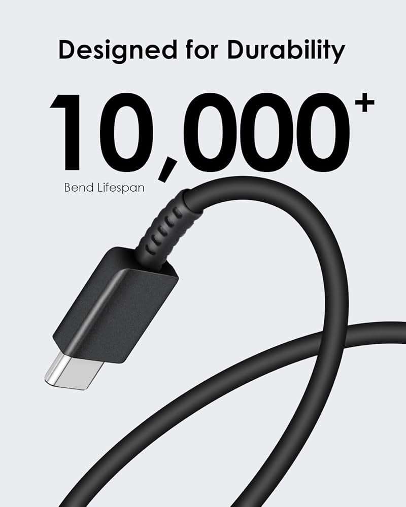 AISNI USB C Charger, 2 Pack 25W Type C Charger Fast Charging with USBC Chargers Cable 6 FT Android Phone Charge for Galaxy S25/ /S24/S23+/S22/S21/S20/Phone 17 16 15 Pro Max 16 15 Plus-Black - Image 5