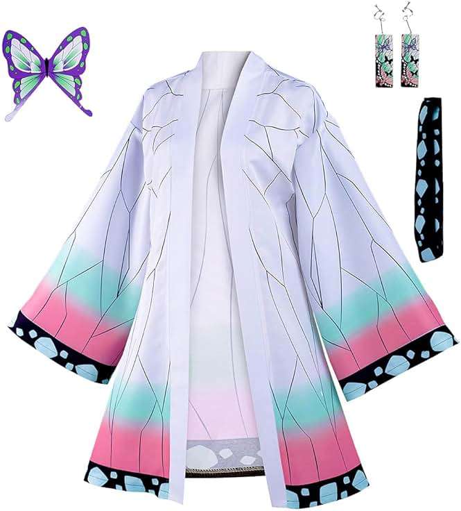 Haydory Womens Anime Cloak Cosplay Costume Kimono Cape Robe Halloween Suit Adult - Image 1